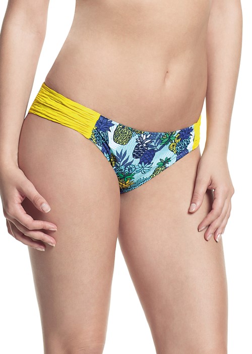 Cleo Carmen Bikini Bottom (tropical print) at Under Wraps Lingerie