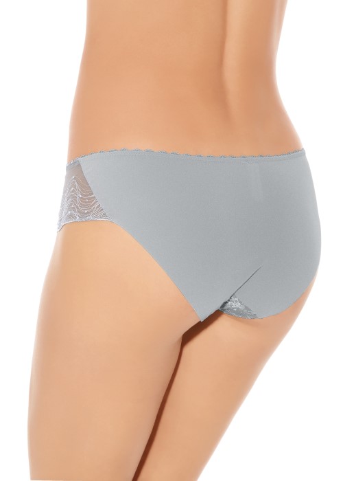 Wacoal Cherish Brief (silver grey, side) at Under Wraps Lingerie