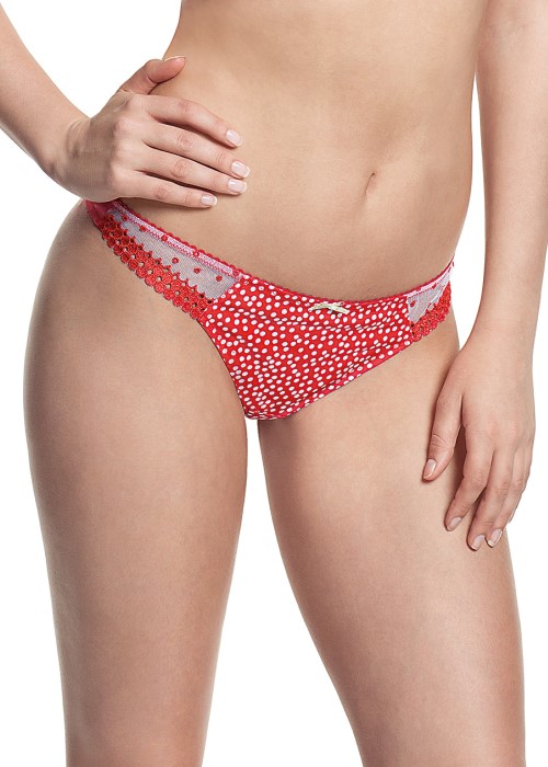 Cleo Minnie Thong (red) at Under Wraps Lingerie