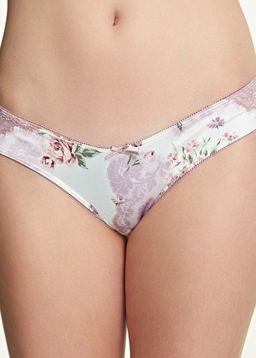 Royce English Rose Brazilian Brief (floral print) at Under Wraps Lingerie