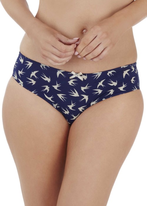Lepel Lilly Mini Brief (navy bird print) at Under Wraps Lingerie
