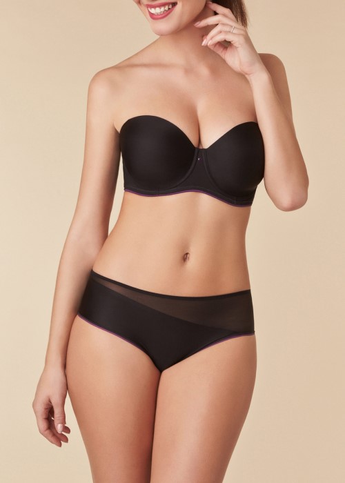 Passionata Sexy Smooth Hipster (black, front) at Under Wraps Lingerie