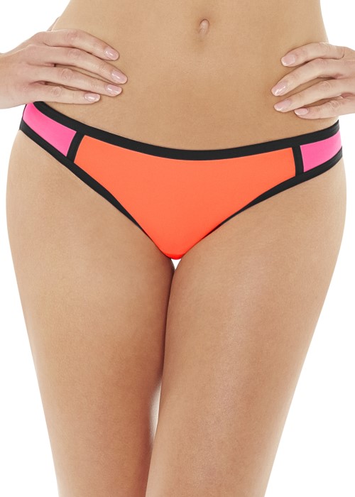 Lepel Surf Low Rise Bikini Brief (orange/pink) at Under Wraps Lingerie