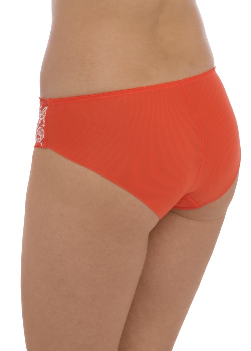 Wacoal Lace Perfection Brief (fiesta orange, side) at Under Wraps Lingerie