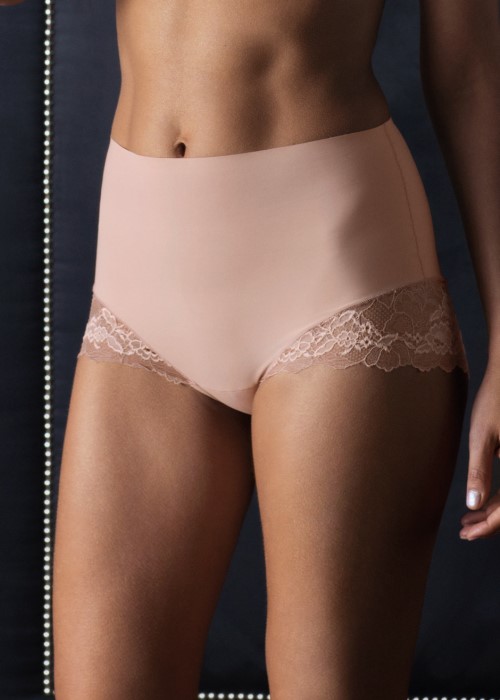Wacoal Lace Perfection Control Brief (rose mist pink) at Under Wraps Lingerie