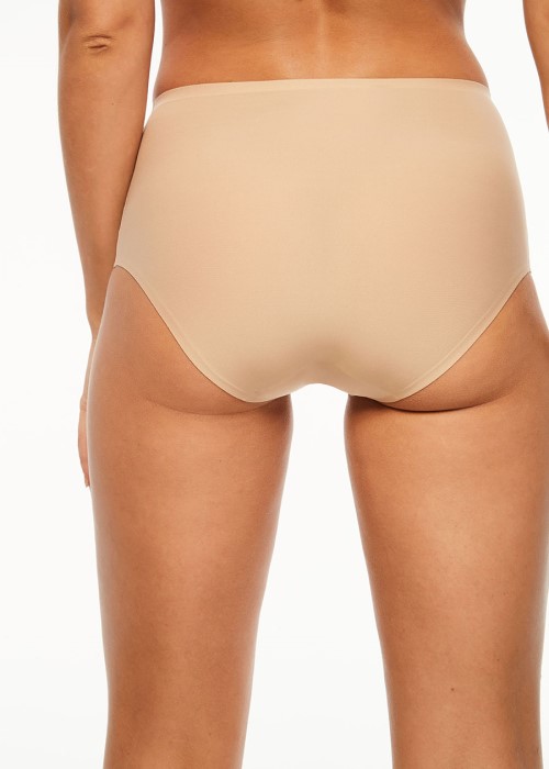 Chantelle Soft Stretch High Waisted Brief (nude, back)