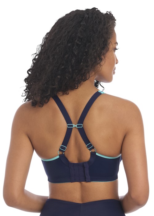 Freya Active Sonic Moulded Spacer Sports Bra (nightshade navy, back 2) at Under Wraps Lingerie