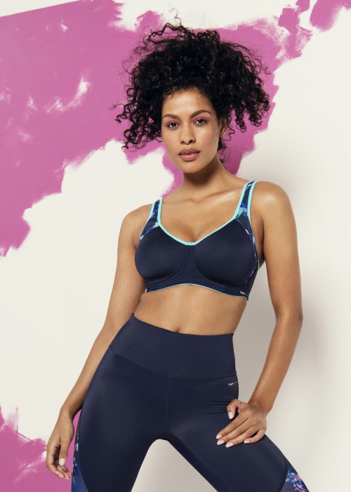 Freya Active Sonic Moulded Spacer Sports Bra (nightshade navy, front) at Under Wraps Lingerie