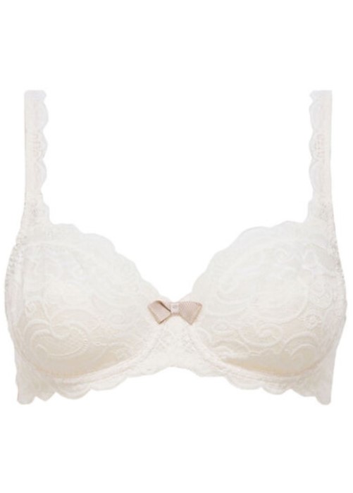 Playtex Invisible Elegance Balcony Bra (ivory, front) at Under Wraps Lingerie