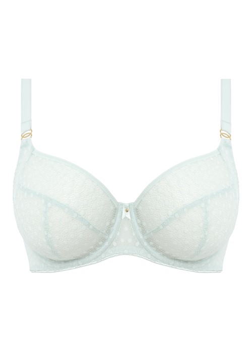 Freya Starlight Side Support Bra 30GG (pure water blue, close up) at Under Wraps Lingerie