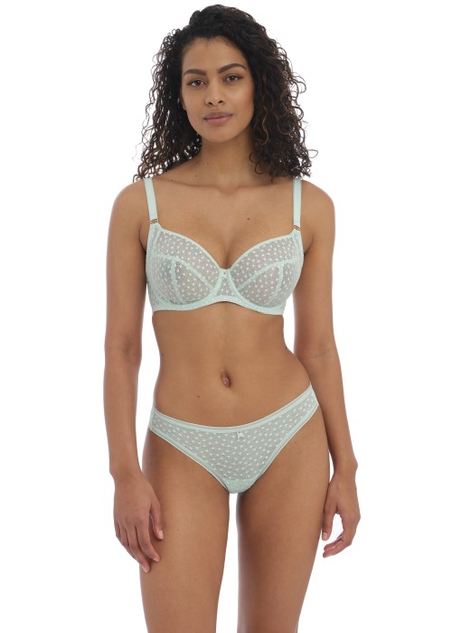 Freya Starlight Side Support Bra 30GG (pure water blue, front) at Under Wraps Lingerie