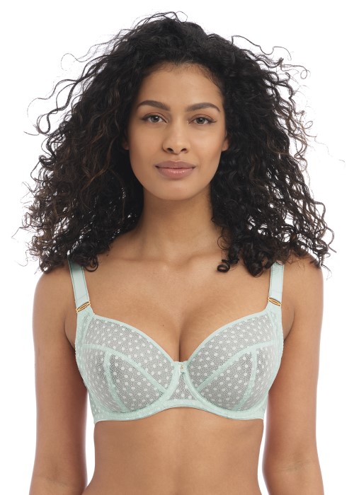 Freya Starlight Side Support Bra 30GG (pure water blue) at Under Wraps Lingerie