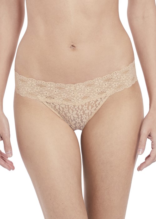 Wacoal Halo Lace Thong (nude) at Under Wraps Lingerie