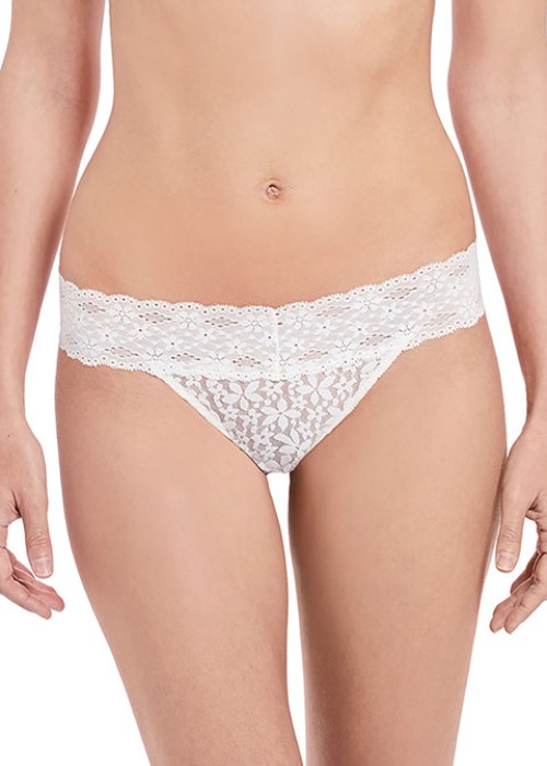 Wacoal Halo Lace Thong (ivory) at Under Wraps Lingerie