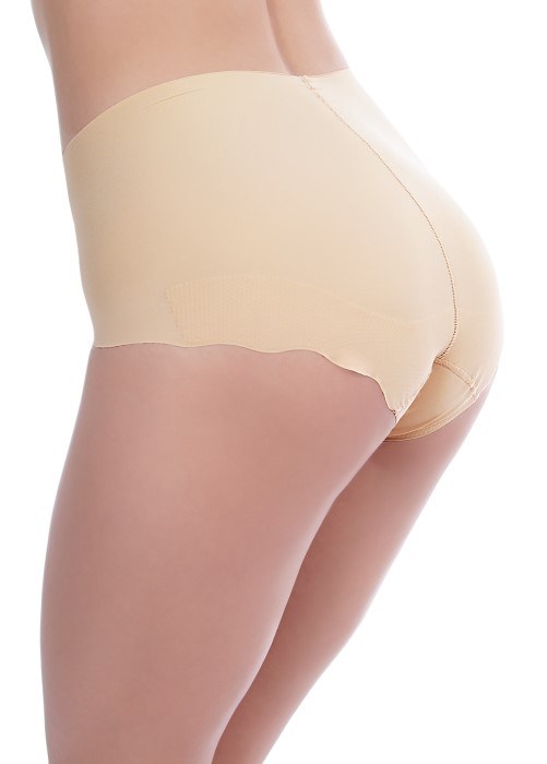 Wacoal Beyond Naked Brief (macaroon nude, side) at Under Wraps Lingerie