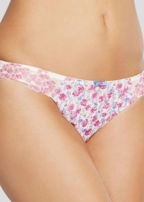 Cleo Chloe Thong (floral) at Under Wraps Lingerie