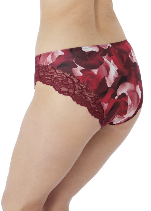 Fantasie Rosemarie Brief (rouge red, side) at Under Wraps Lingerie