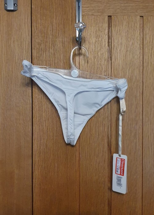 Charnos Skinvisible Thong (white, back) at Under Wraps Lingerie