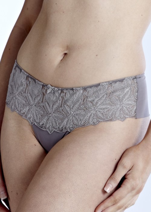 Charnos Erin Thong (soft truffle grey) at Under Wraps Lingerie