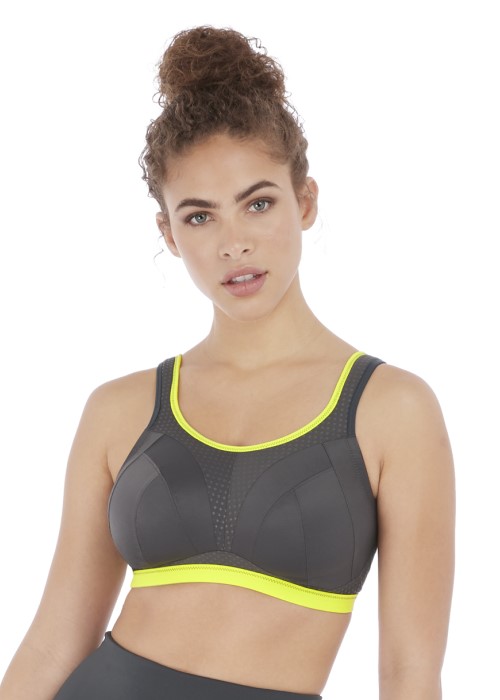 Freya Active Dynamic Non-Wired Sports Bra (lime twist) at Under Wraps Lingerie