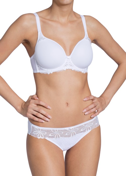 Triumph Beauty-Full Glam Smooth Cup Bra (white, front) at Under Wraps Lingerie