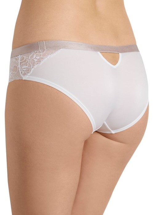 Triumph Beauty-Full Icon Hipster Brief (white, back) at Under Wraps Lingerie