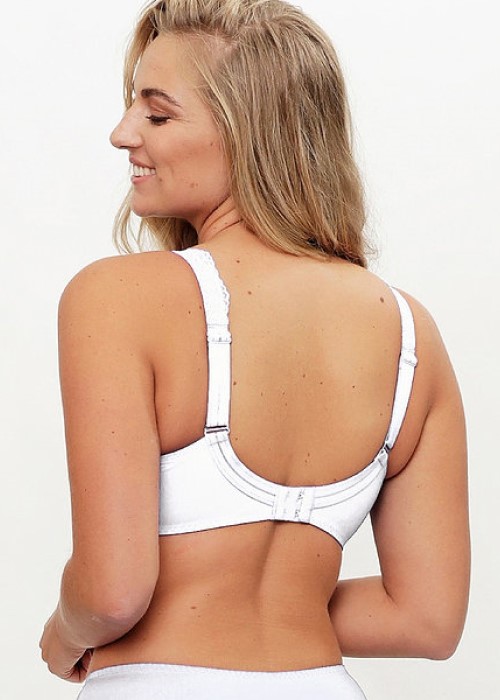 LingaDore Daily Full Coverage Lace Bra (ivory, back) at Under Wraps Lingerie