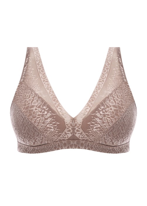 Fantasie Envisage Non-Wired Bralette (taupe, close up) at Under Wraps Lingerie