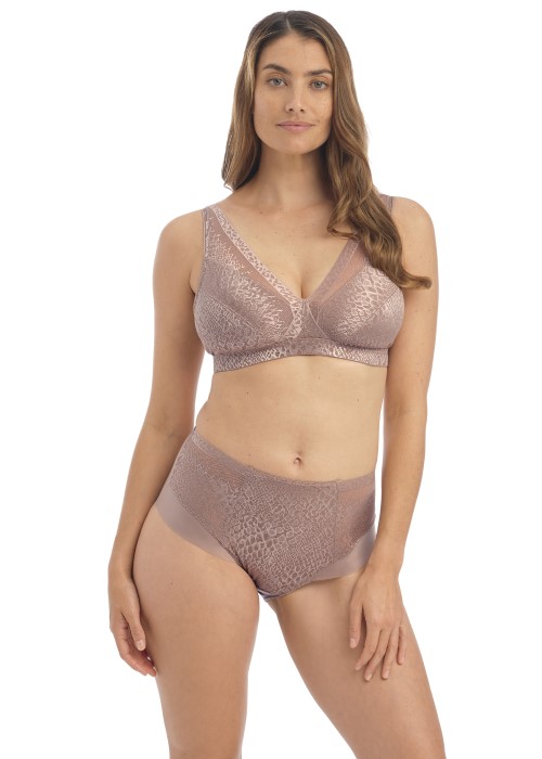 Fantasie Envisage Non-Wired Bralette (taupe, front) at Under Wraps Lingerie
