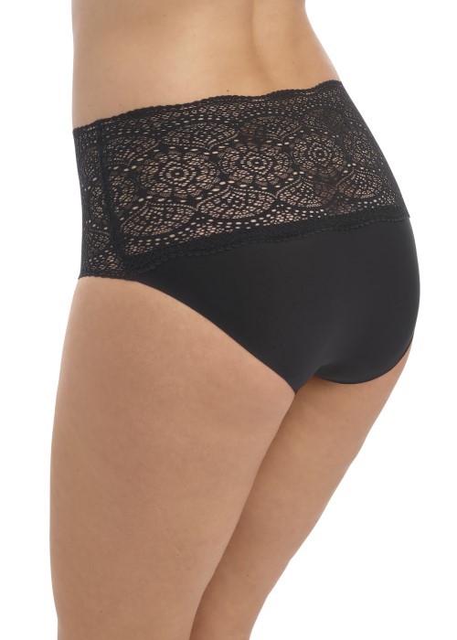 Fantasie Lace Ease Invisible Stretch Full Brief (black, side) at Under Wraps Lingerie