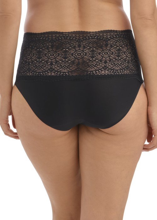 Fantasie Lace Ease Invisible Stretch Full Brief (black, back) at Under Wraps Lingerie