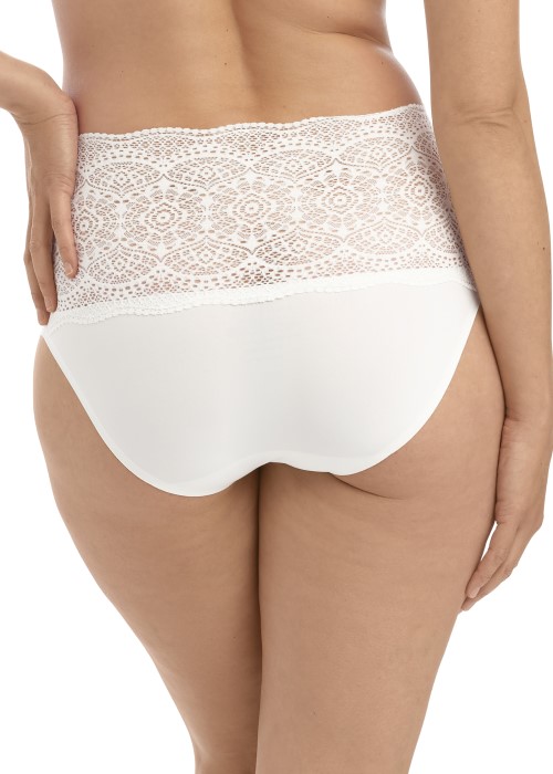 Fantasie Lace Ease Invisible Stretch Full Brief (ivory, back) at Under Wraps Lingerie