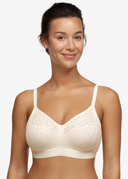 Chantelle Norah Wire-Free Support Bra (Pearl) at Under Wraps Lingerie
