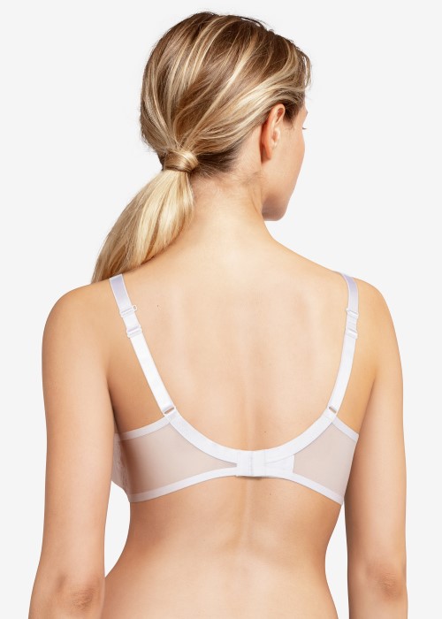Chantelle Chic Essential Covering Spacer Bra (white, back) at Under Wraps Lingerie