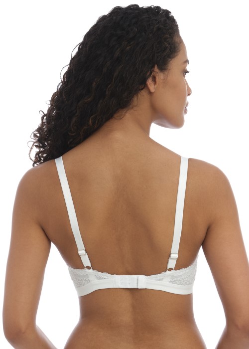 Freya Daisy Lace Non-Wired Bralette (white, back) at Under Wraps Lingerie