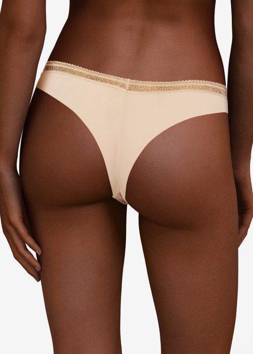 Passionata Dream Today Tanga (dusky pink, back) at Under Wraps Lingerie