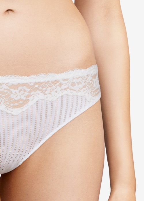 Femilet Marilyn Brief (white, close up) at Under Wraps Lingerie