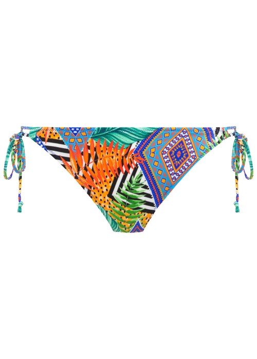 Freya Cala Palma Tie Side Bikini Brief (multi, front) at Under Wraps Lingerie