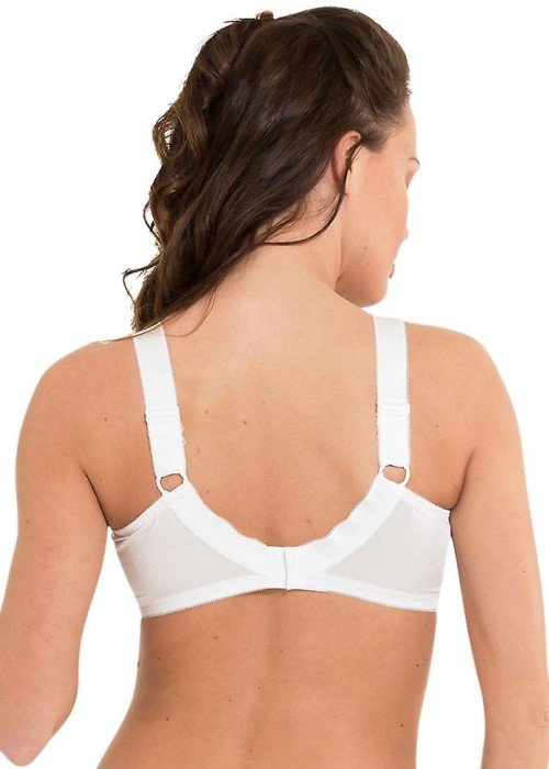 LingaDore Lisette Non-Wired Bra With Cotton (white, back) at Under Wraps Lingerie