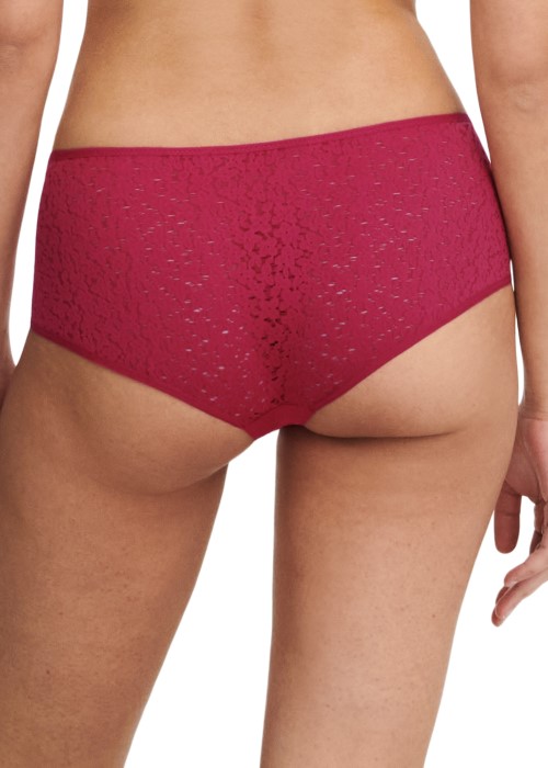 Chantelle Norah Hipster Short (Cranberry/Cosmo, back) at Under Wraps Lingerie