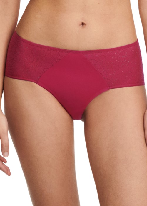 Chantelle Norah Hipster Short (Cranberry/Cosmo) at Under Wraps Lingerie