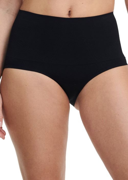 Chantelle Smooth Comfort Sculpting High Waisted Full Brief (black) at Under Wraps Lingerie