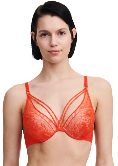 Passionata Rebecca Push Up Bra (Flame Red) at Under Wraps Lingerie