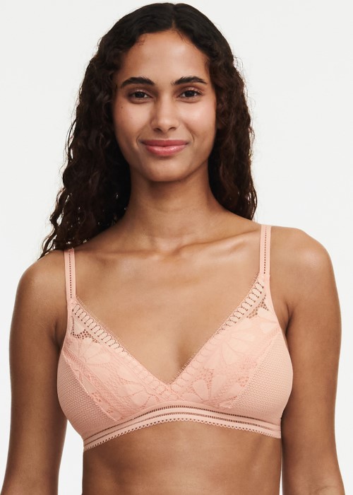 Passionata Sofie Wire-Free Triangle Spacer Bra (Tropical Peach) at Under Wraps Lingerie