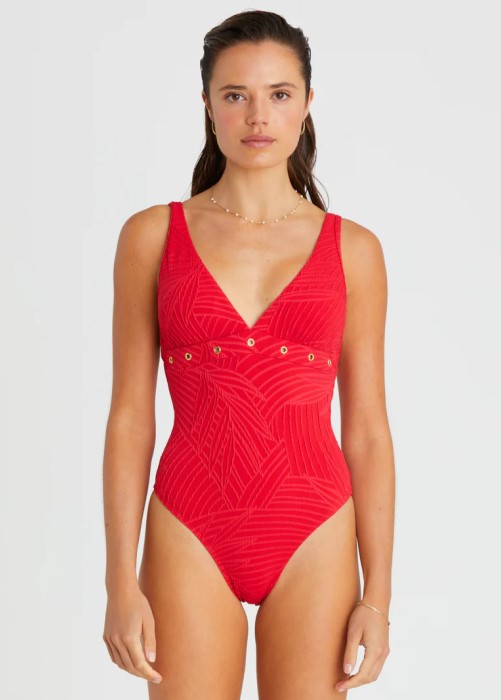 Heaven Australia Rose Coco One Piece Swimsuit (red) at Under Wraps Lingerie