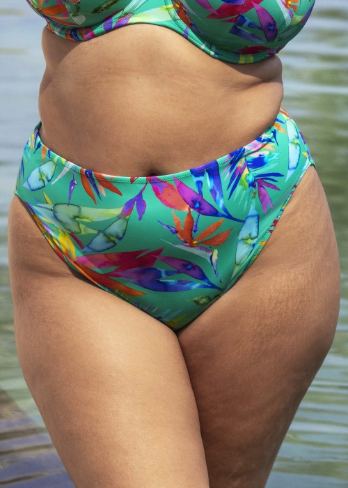 Elomi Toyama Tides Mid Rise Bikini Brief (Jade) at Under Wraps Lingerie